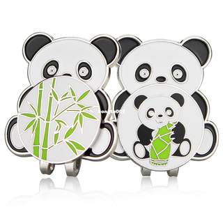 速发China Panda Style Golf Ball Marker w Magnetic golf hat c