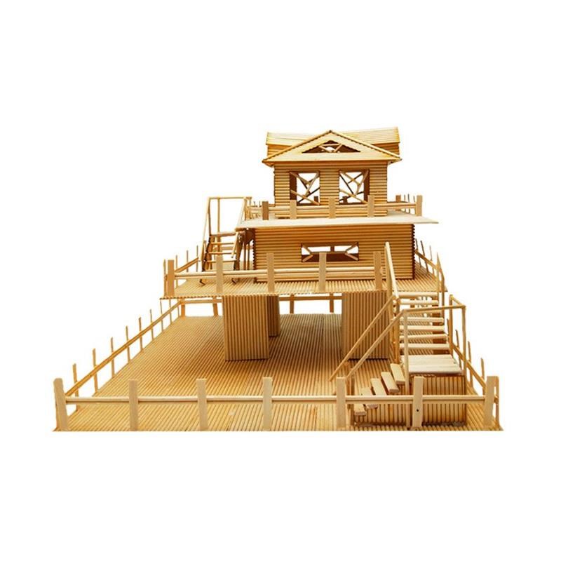 牙签雪糕棒diy小房木棒小木棍儿童手工制作沙盘建筑模型拼装材料