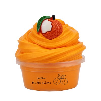 60ml Fluffy Butter Slime fruit Slime Super Soft Stretchy and