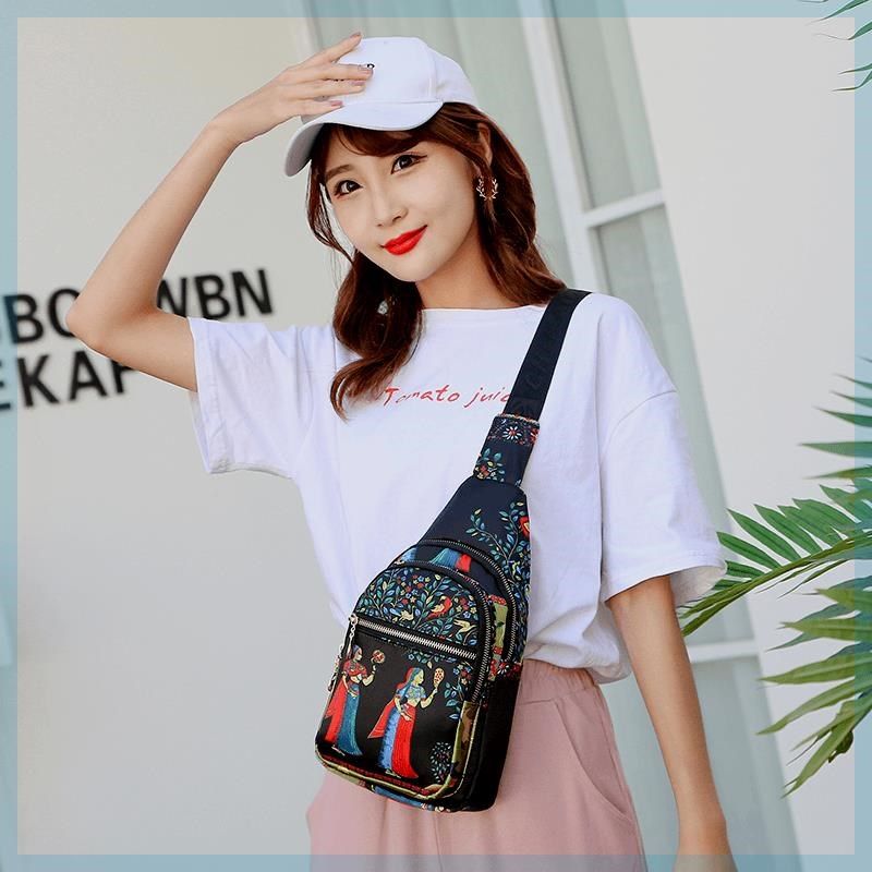 时尚胸包女包简约百搭休闲斜挎包民族风小包包多层运动旅,箱包皮具/热销女包/男包,胸包,淘宝优惠券,粉丝福利购,淘宝优惠卷