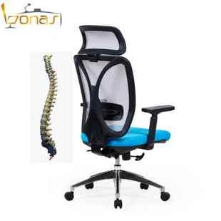 厂促椅工厂人体工学椅家用电脑椅腰靠头枕可躺Q椅网布升降办公转