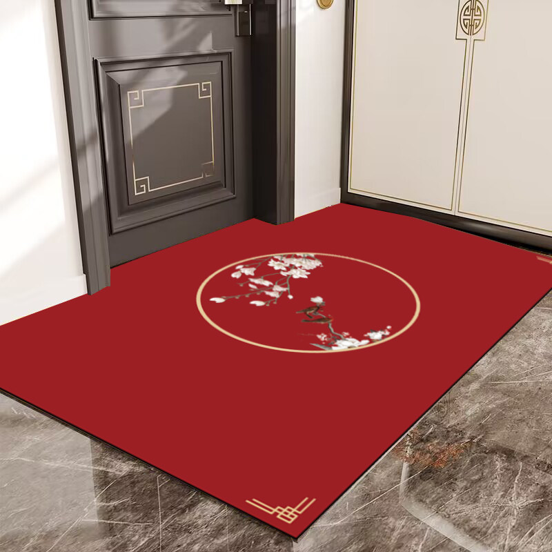 新中式入户门皮革地垫玄关进门口家用防滑脚垫可擦免洗可裁剪地毯,居家布艺,入户地垫,淘宝优惠券,粉丝福利购,淘宝优惠卷