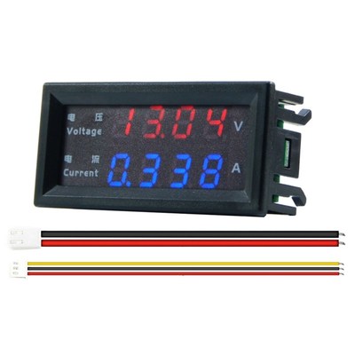 4 Digits High Precision DC 100V 200V 10A Voltmeter Ammeter D