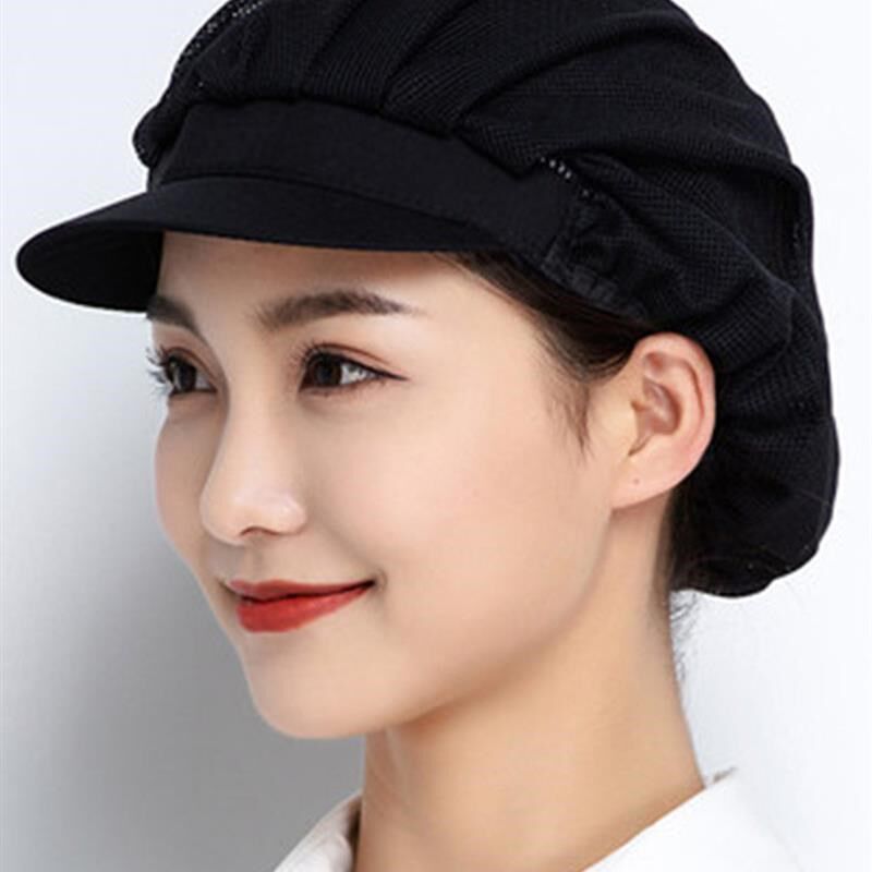 女士厨房帽炒菜帽子防油烟款帽子做饭女式厨师工作防掉发头巾