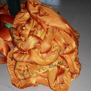 100吨 起重行车吊装 工具柔性两头扣 吊装 带圆形软吊带吊绳吊树1