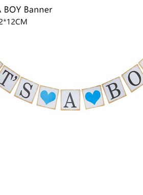Baby Shower Decorations It's A Boy Girl Banner Gender Reveal