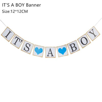 Baby Shower Decorations It's A Boy Girl Banner Gender Reveal
