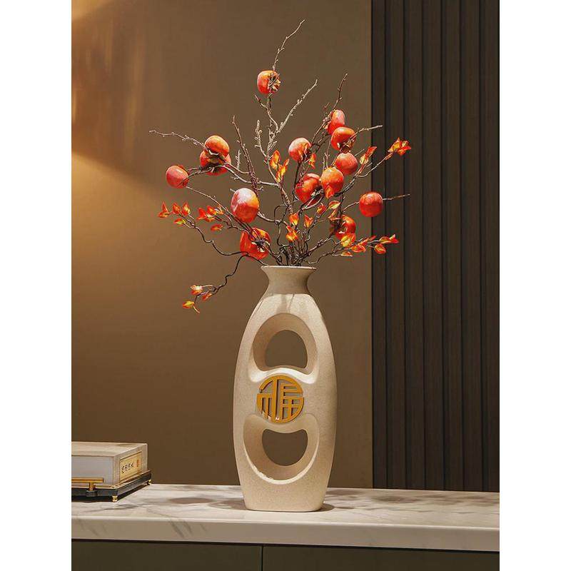 落地大型花瓶摆件新中式客厅电视柜沙发旁边入户门玄关屏风装饰品,家居饰品,落地摆件,淘宝优惠券,粉丝福利购,淘宝优惠卷