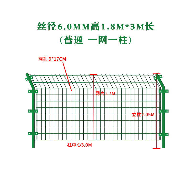 急速发货高速公路护栏网铁丝网围栏栅栏户外硬塑双边丝防护隔离网