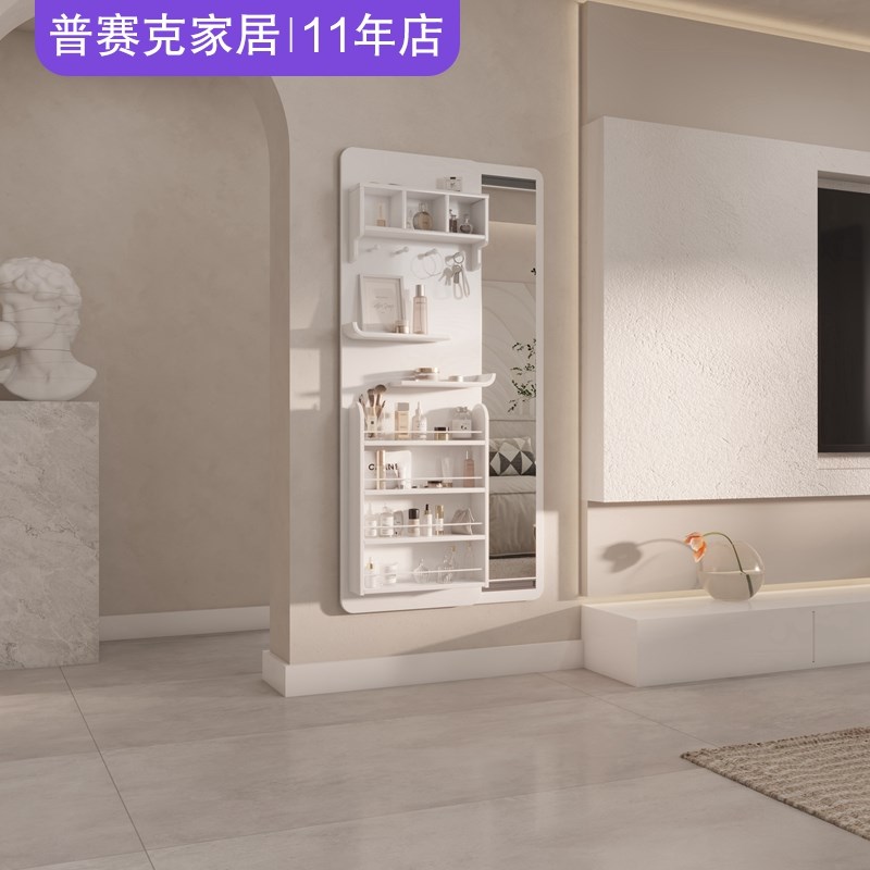 2025年新款家用实木多功能穿衣镜客厅遮挡电表箱悬挂隐藏式全身镜