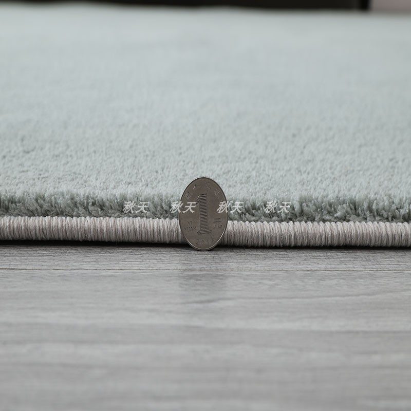 北欧纯色地毯素色加厚客厅沙发茶几地毯卧室床P边长方形地垫榻榻
