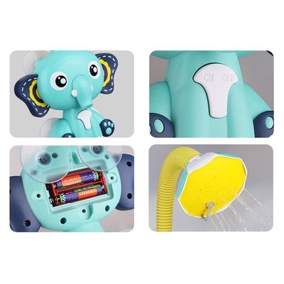 Electric Elephant Water Spray Bath Toys For Kids Baby Bathro