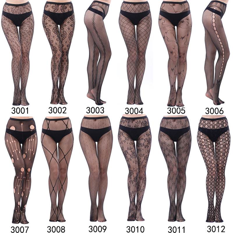 推荐Womens Sexy Fishnet Tights Jacquard Weave Seamless Panty 女士内衣/男士内衣/家居服 长筒袜 原图主图