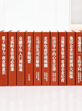 假书模型书客厅装饰品空书壳摆设老板书房办公室装饰书书摆件