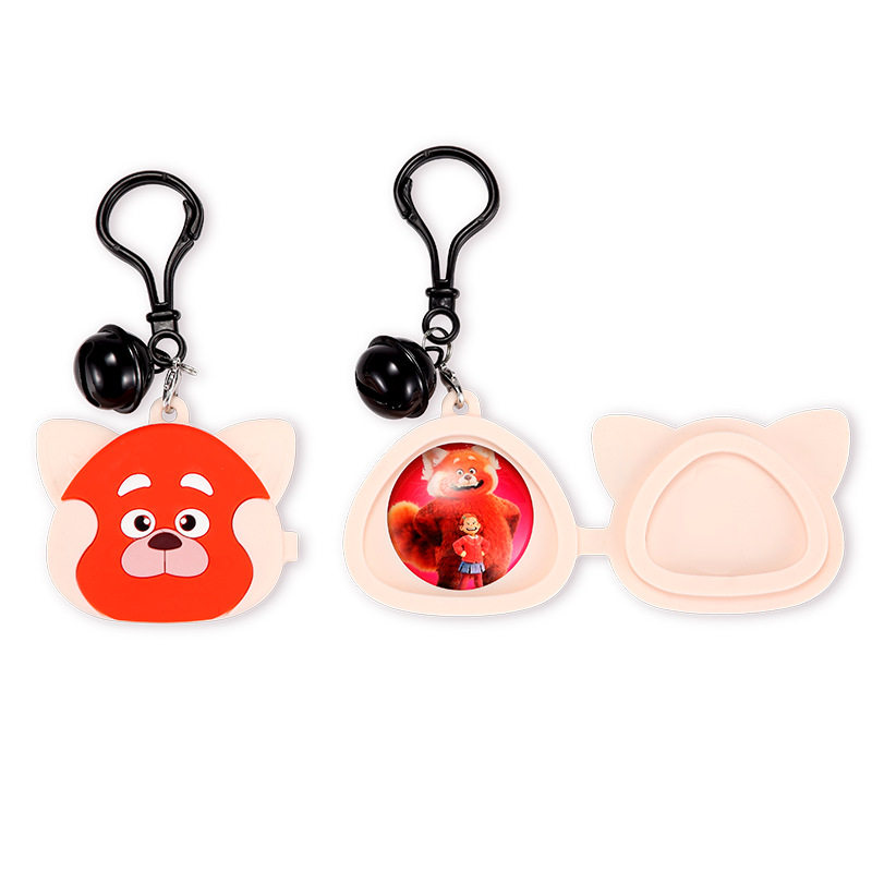 速发青春变形记小美turning red小熊手环矽胶拍拍带钥匙扣挂件礼