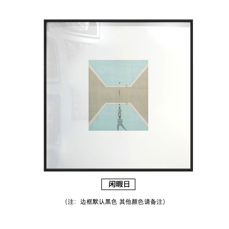 艺术装饰画日式民宿装饰画大师创意过道墙壁方形挂画书房客厅挂画图片