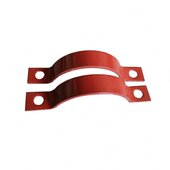 碳钢扁钢管夹i. 固定抱箍双孔短立管管夹 双螺栓管夹 三孔管o夹