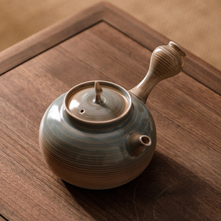 围炉煮茶器烧水壶提梁壶中式 潮州炭炉煮茶壶2023新款 古法功夫陶壶