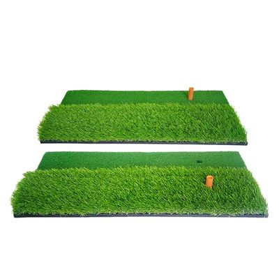 2-in-1 Golf Hitting Practice Training Mat Artificial Lawn Gr