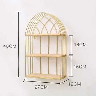 墙壁装 高档ins北欧风格 饰假窗E墙上置物架客厅卧室创意挂墙组