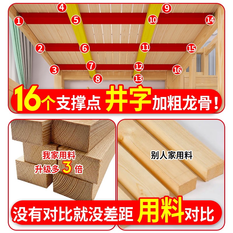 实木上下床双层床小户型架子上下铺双人子母床两层木床高低儿童床