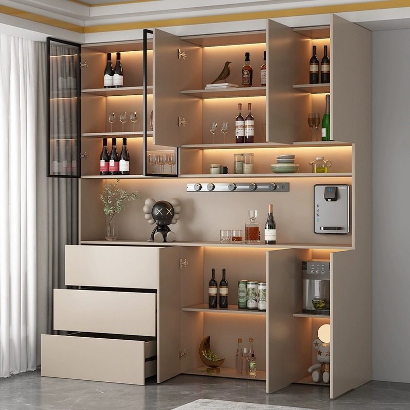 餐柜高柜靠墙一体可定制客x厅饭厅收纳柜现代简约酒柜玄关柜,住宅家具,餐边柜,淘宝优惠券,粉丝福利购,淘宝优惠卷