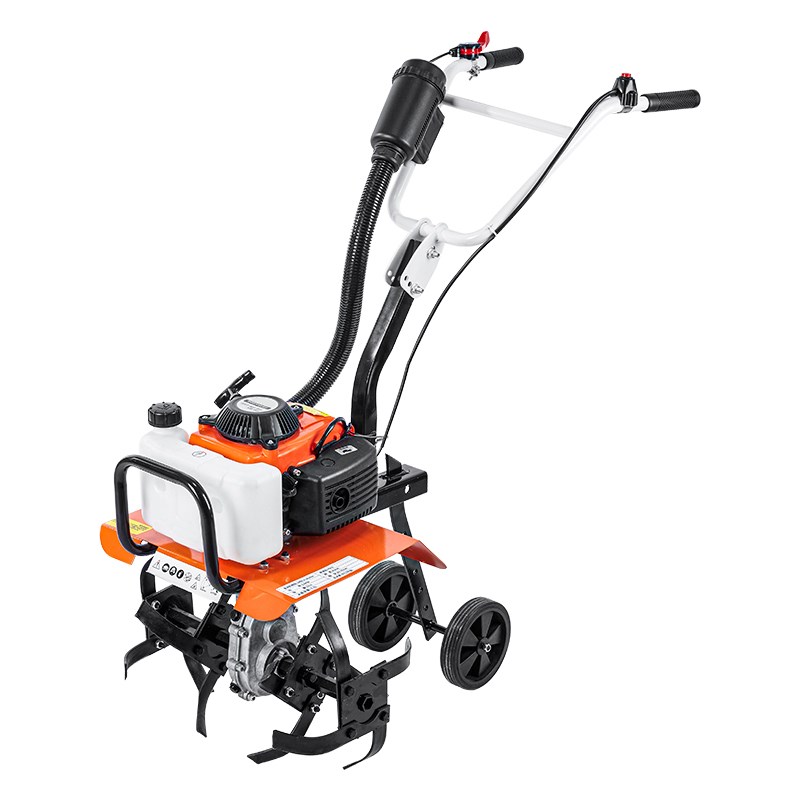 2024新款微耕机小型家用硬土农用打地旋耕机多功能小菜园翻土机