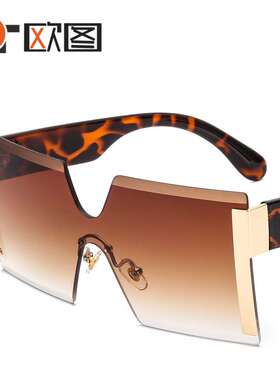 热销New frameless conjoined sunglasses GG fashion men's and