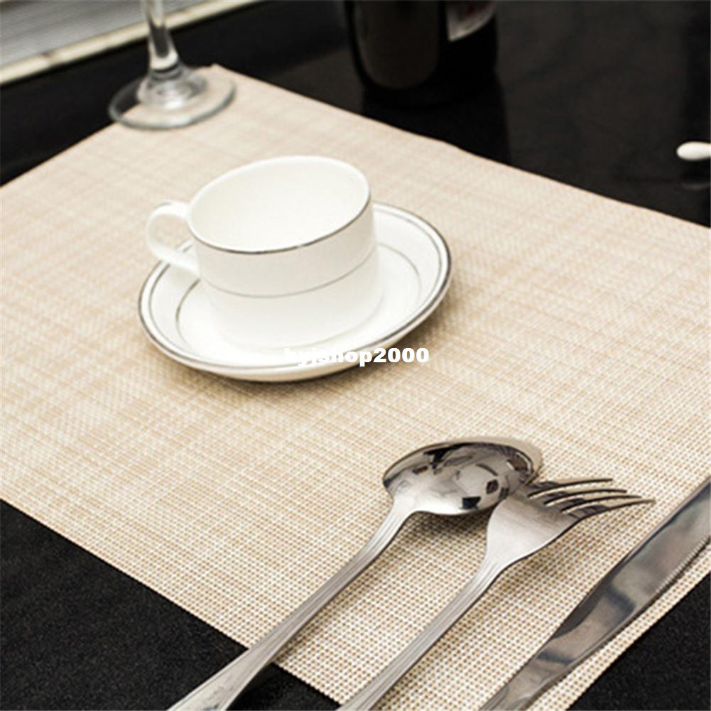 1Pc New Europe Style PVC Dining Table Placemat Tableware Pad