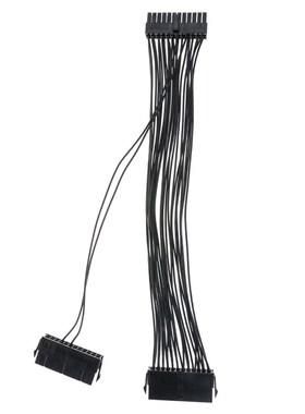 30cm 24Pin ATX Dual PSU Power Extender Cable Adapter Compute