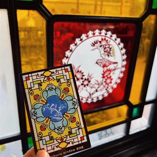 岭南满洲窗冰箱贴顺德清晖园文创广东岭南旅游文创旅游纪念品