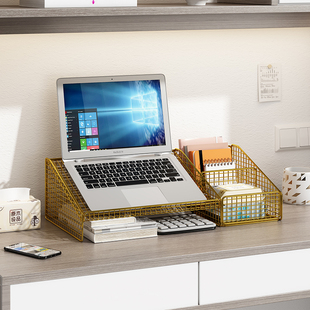 新品 笔记本电脑增高架散热底座书桌收纳置物架桌面显示器垫高电脑