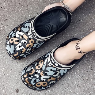 小码35 36 37青少年洞洞鞋男女拖鞋百搭潮流两用外穿沙滩凉拖鞋45