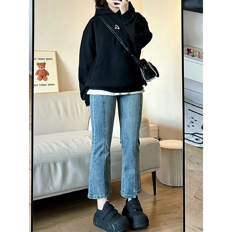 2-300斤胖mm大码女装复古高腰牛仔裤春秋显瘦梨形身材微喇叭裤子,女装/女士精品,大码裤装,淘宝优惠券,粉丝福利购,淘宝优惠卷