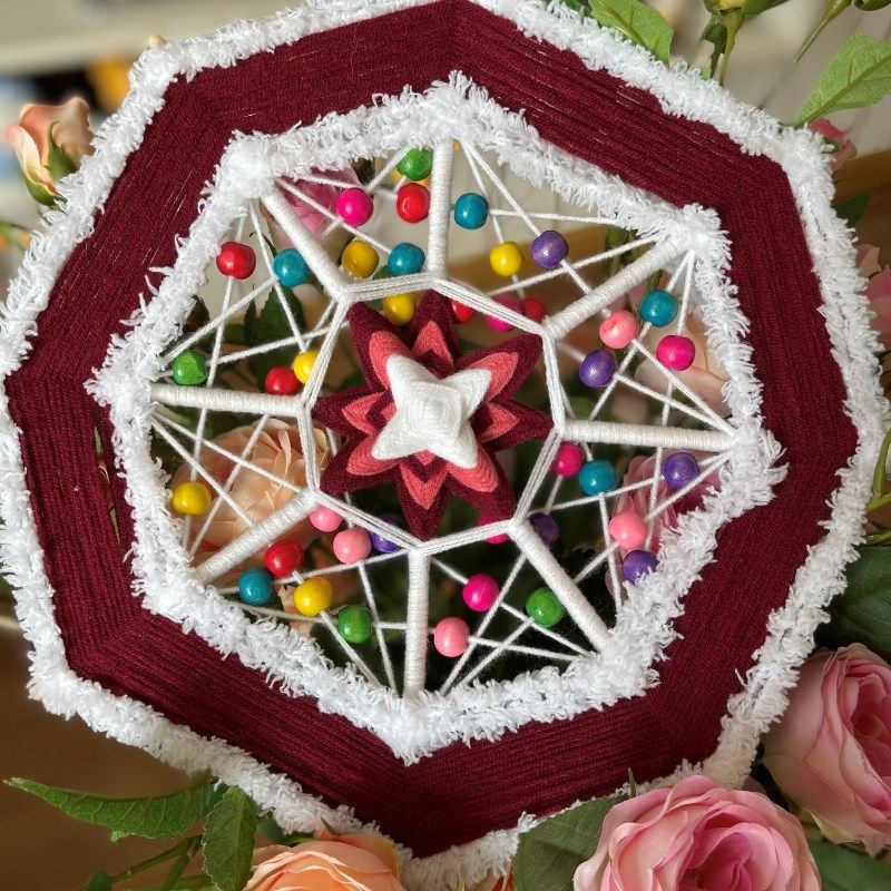 成品曼达拉手工毛线编织装饰工艺男女朋友送教师节礼物DIY材料包,服饰配件/皮带/帽子/围巾,DIY编织材料包,淘宝优惠券,粉丝福利购,淘宝优惠卷