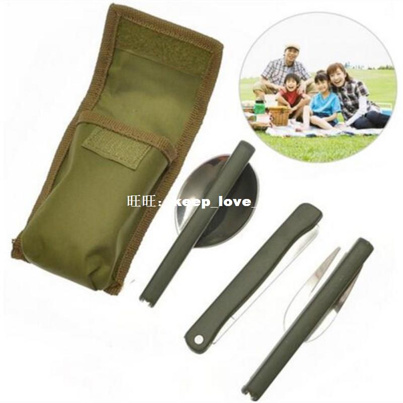 btarle Mifni Tablewarr Set outdooe Tool Folding Cutlery S