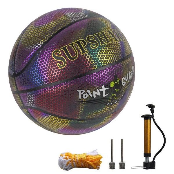 推荐Holographic Glowing Reflective Basketball Luminous