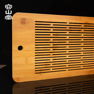 茶台干泡台托盘茶席功夫茶 容山堂家用简约竹制茶盘大小号z储水式