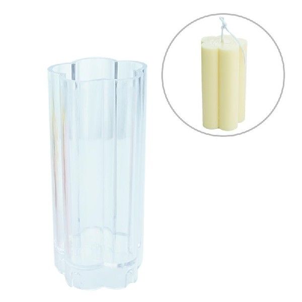 推荐Plastic Candle Mold Plum Blossom DIY Gypsum Plaster Craf