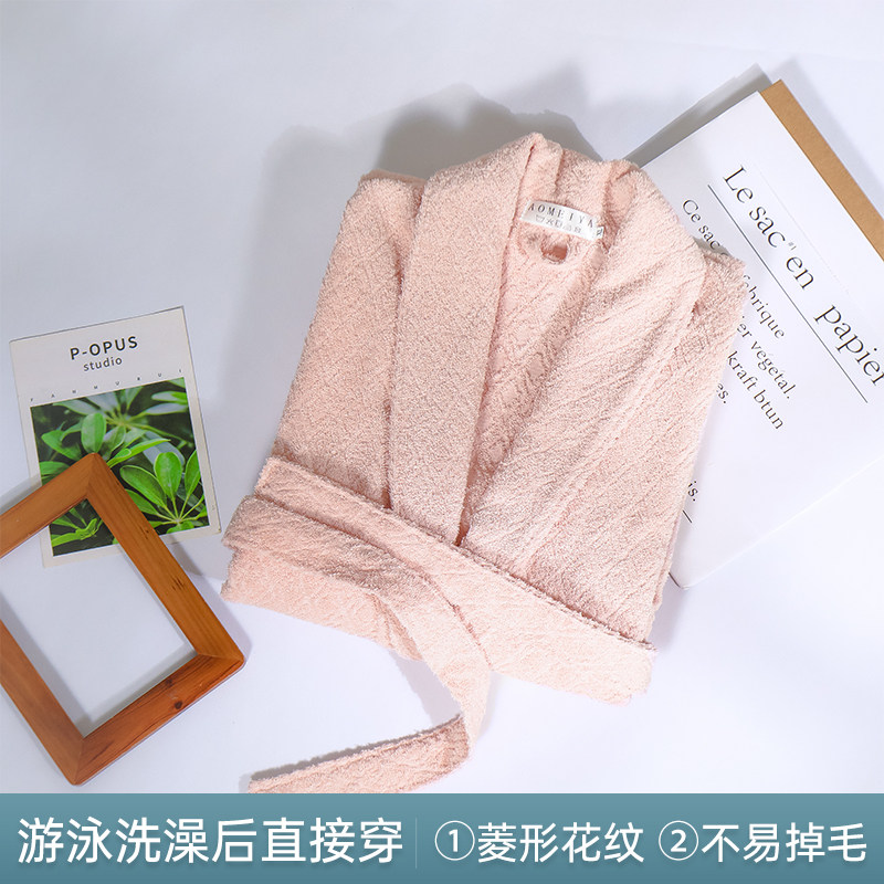 全棉毛巾料浴袍女长款吸水速干睡袍男春夏秋冬浴衣可穿式浴巾,女士内衣/男士内衣/家居服,睡袍/浴袍,淘宝优惠券,粉丝福利购,淘宝优惠卷