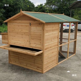 木制鸡笼子鸡窝猫别墅鸡舍兔窝鸭笼特大宠物笼家用大号户外鸽子笼