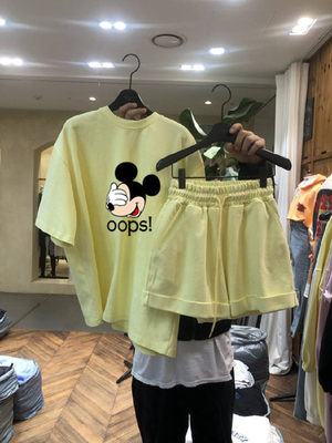 推荐2021 Summer Mickey Mouse Clothing Set Sports Suit Fashio