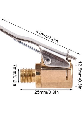 Car Truck s Air Pump Chuck Tyre Valve 8mm Pump Valve    Clam