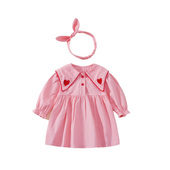 女童秋装 公主裙甜美周岁礼服套 连衣裙小女孩长袖 a2022新款 姐妹装