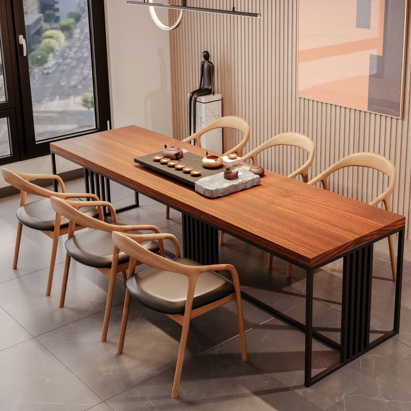 实木茶台实木餐桌现代组合客厅休闲家用禅意泡茶简约桌椅泡茶茶桌