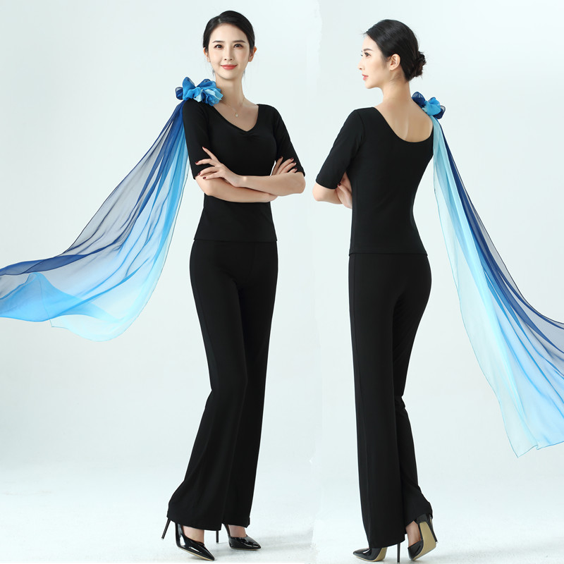形体礼仪训练服套装导师培训优雅女人舞蹈学院仪态走秀模特练功服