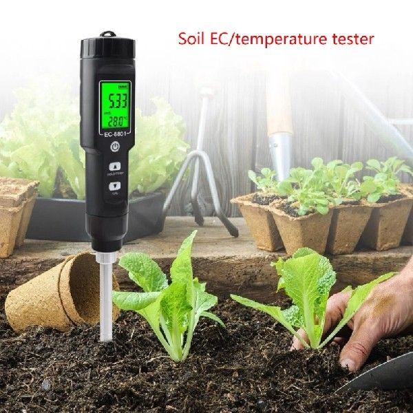 极速Soil EC Acidity Meter Fertility Tester Salinity Hygromet