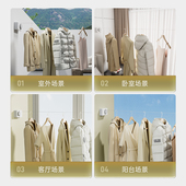 隐形伸缩晾衣绳免打孔室内阳台钢丝挂晒衣服神器收缩卫生间晾衣架