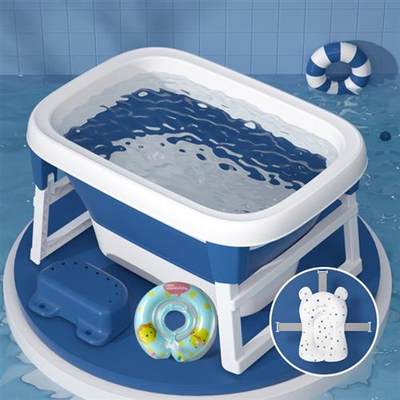 洗澡桶冬天可坐一体4岁以上5冬季保温专用儿童浴桶中大童可折叠