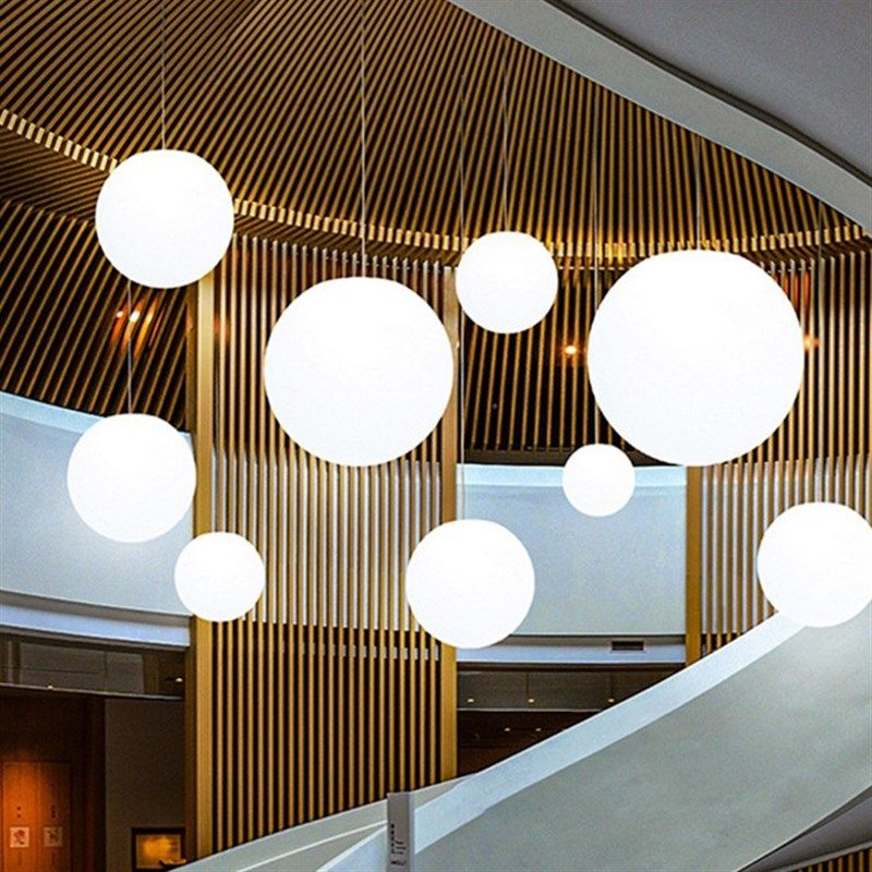 白色圆球灯服装奶茶玩具s餐厅店铺商场吊灯展厅婚庆吊灯白色球形,家装灯饰光源,客厅吊灯,淘宝优惠券,粉丝福利购,淘宝优惠卷